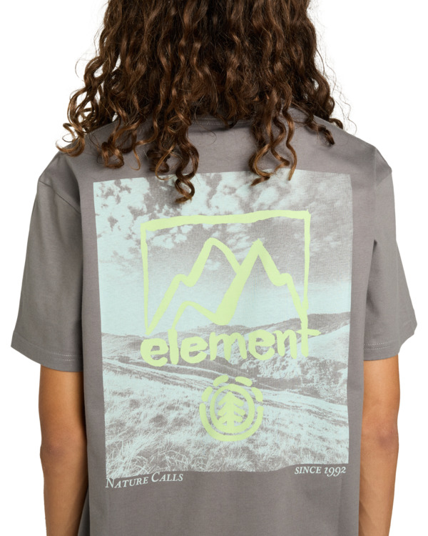 6 Open Hills - Camiseta de manga corta para hombre Negro ELYZT00580 Element