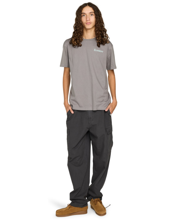 7 Open Hills - Camiseta de manga corta para hombre Negro ELYZT00580 Element