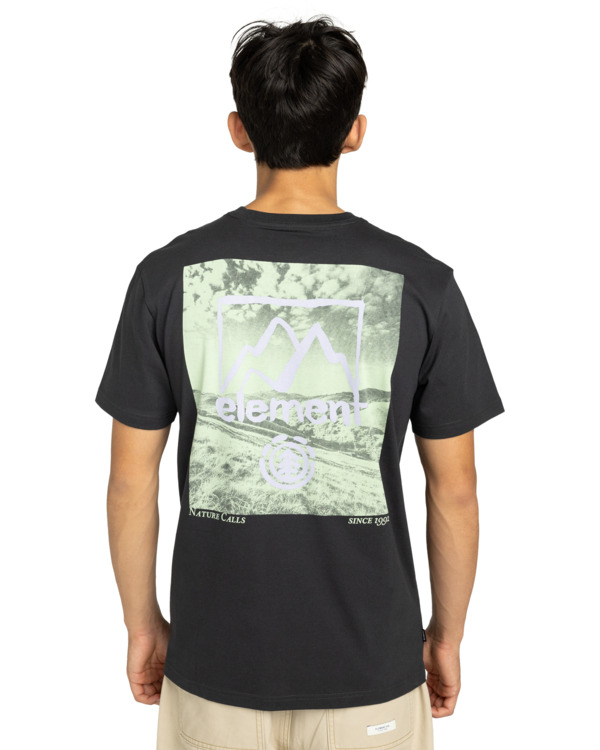 8 Open Hills - Short Sleeve T-Shirt for Men Black ELYZT00580 Element