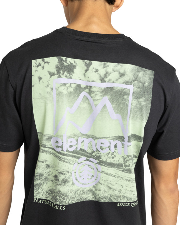 6 Open Hills - Short Sleeve T-Shirt for Men Black ELYZT00580 Element