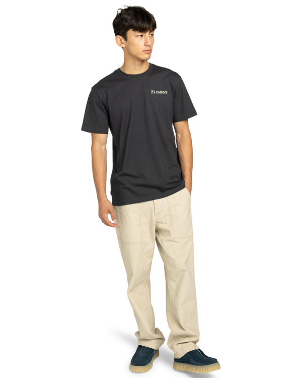 7 Open Hills - Short Sleeve T-Shirt for Men Black ELYZT00580 Element