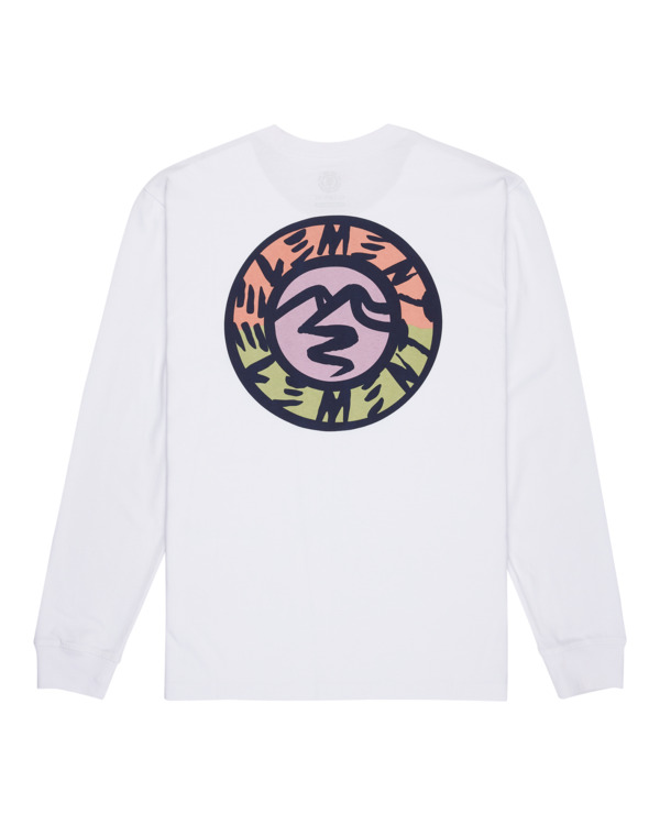 1 Path Ahead - Camiseta de manga larga para hombre Blanco ELYZT00581 Element