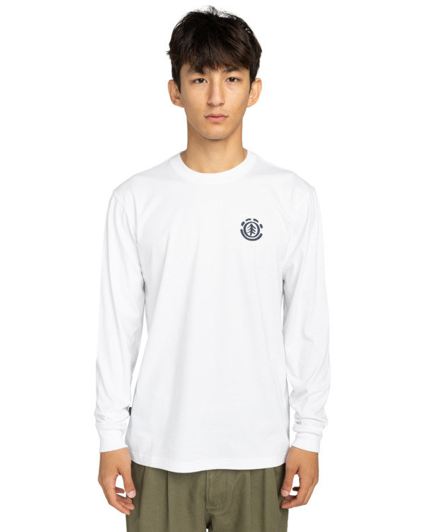 2 Path Ahead - Camiseta de manga larga para hombre Blanco ELYZT00581 Element