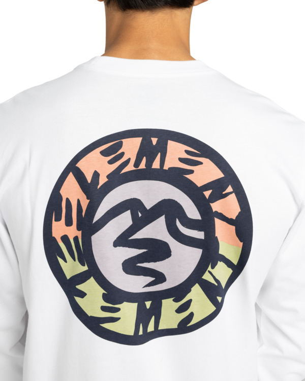 5 Path Ahead - Camiseta de manga larga para hombre Blanco ELYZT00581 Element