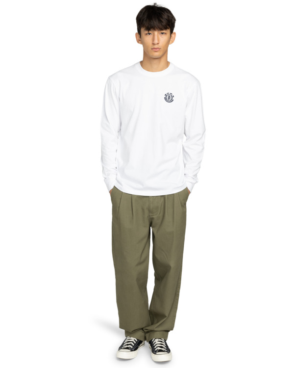 6 Path Ahead - Camiseta de manga larga para hombre Blanco ELYZT00581 Element