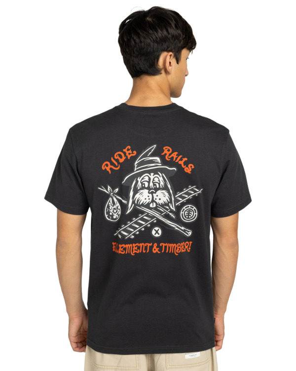 7 Timber Hobos - Short Sleeve T-Shirt for Men Black ELYZT00582 Element