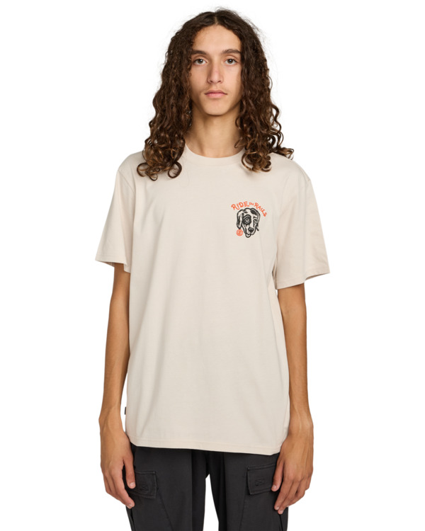 2 Timber Hobos - Short Sleeve T-Shirt for Men Beige ELYZT00582 Element