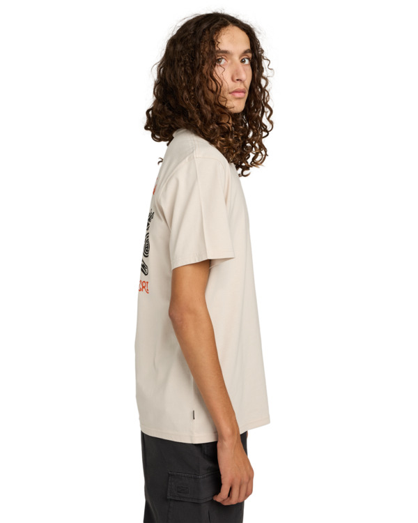 3 Timber Hobos - Short Sleeve T-Shirt for Men Beige ELYZT00582 Element