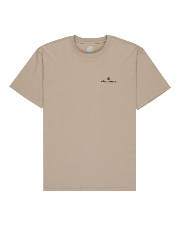 0 Bigfoot Walking - Short Sleeve T-Shirt for Men Beige ELYZT00584 Element