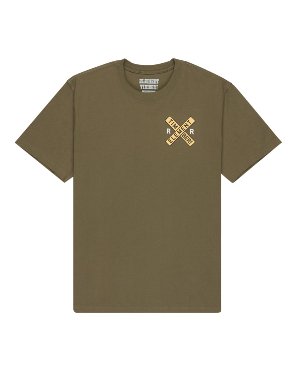 0 Timber Signs - T-Shirt für Männer Grün ELYZT00586 Element