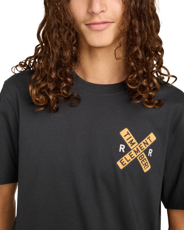 4 Timber Signs - T-Shirt für Männer Schwarz ELYZT00586 Element