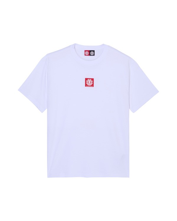 0 Square Logo - T-Shirt für Männer Weiss ELYZT00590 Element