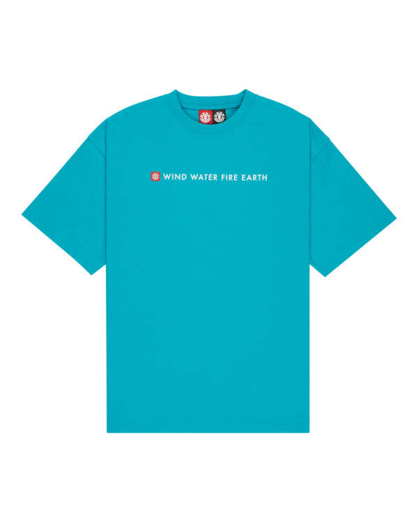 0 Substance - Short Sleeve T-Shirt for Men Blue ELYZT00592 Element