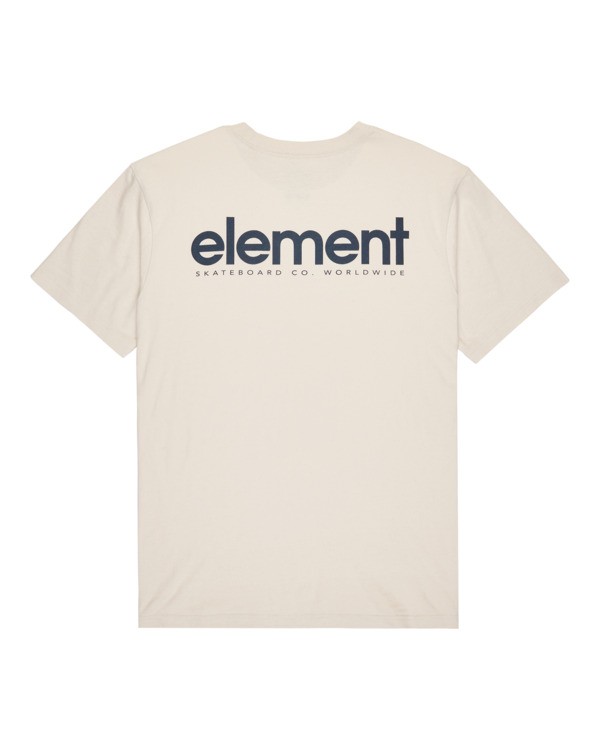 1 Lowcase Bp - Camiseta de manga corta para hombre Beige ELYZT00594 Element