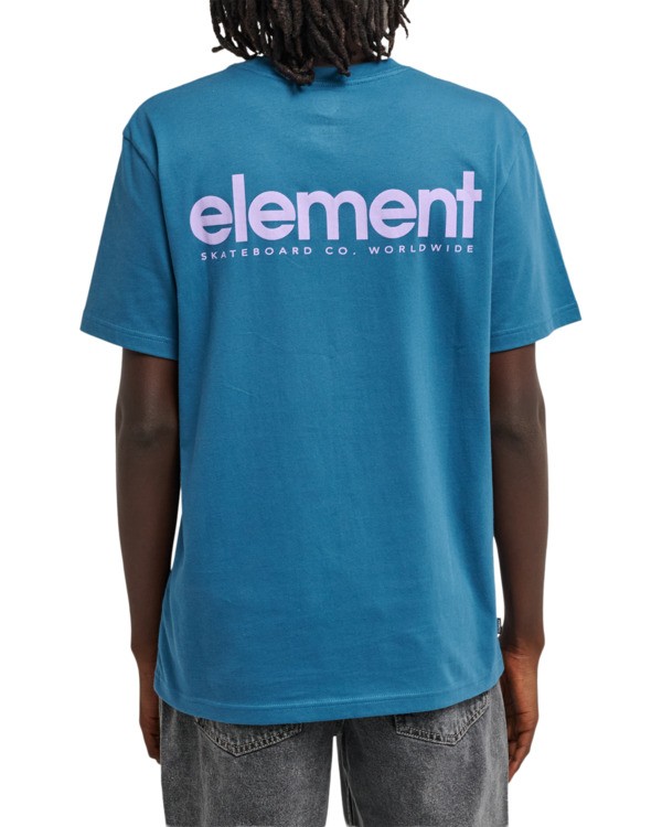 6 Lowcase Bp - Short Sleeve T-Shirt for Men Blue ELYZT00594 Element