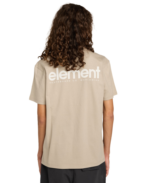 7 Lowcase Bp - T-Shirt à manches courtes pour Homme Beige ELYZT00594 Element