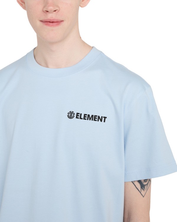 4 Blazin Chest - Short Sleeve T-Shirt for Men Blue ELYZT00595 Element