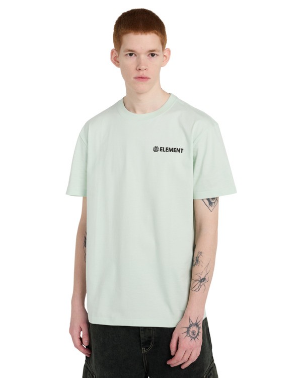 2 Blazin Chest - Short Sleeve T-Shirt for Men Green ELYZT00595 Element