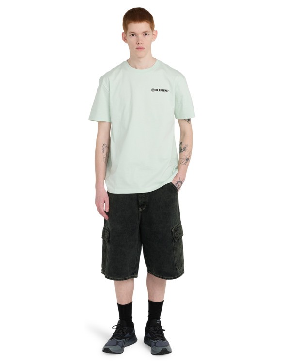 5 Blazin Chest - Short Sleeve T-Shirt for Men Green ELYZT00595 Element