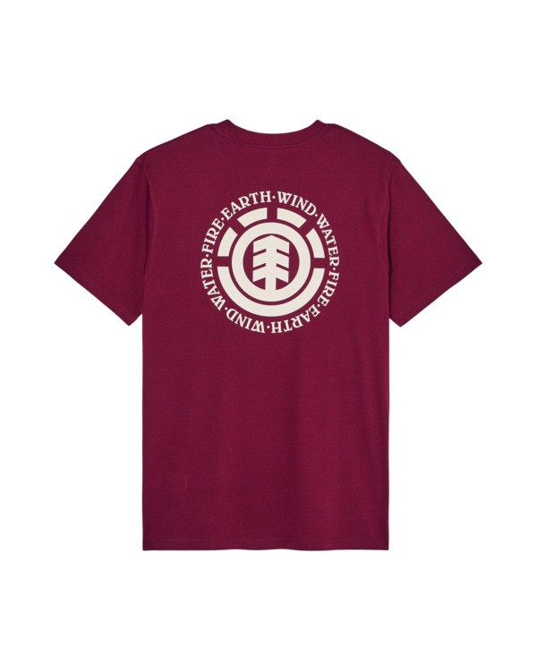 2 Seal Bp - Short Sleeve T-Shirt for Men Red ELYZT00596 Element