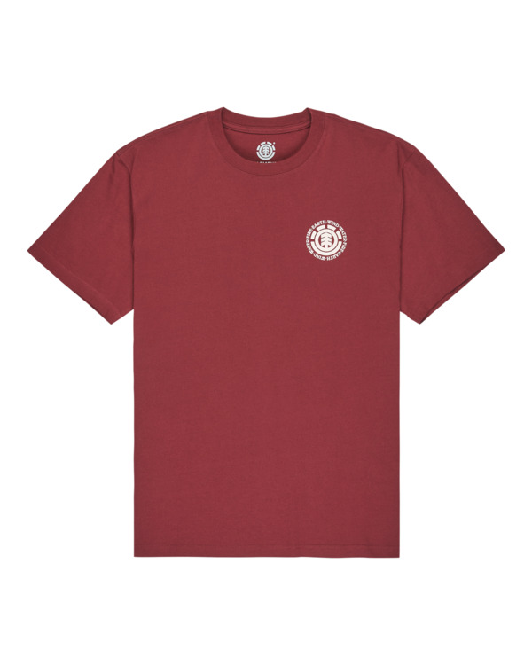 0 Seal Bp - Short Sleeve T-Shirt for Men Red ELYZT00596 Element