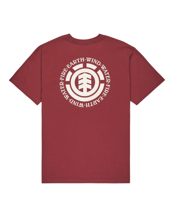 1 Seal Bp - Short Sleeve T-Shirt for Men Red ELYZT00596 Element