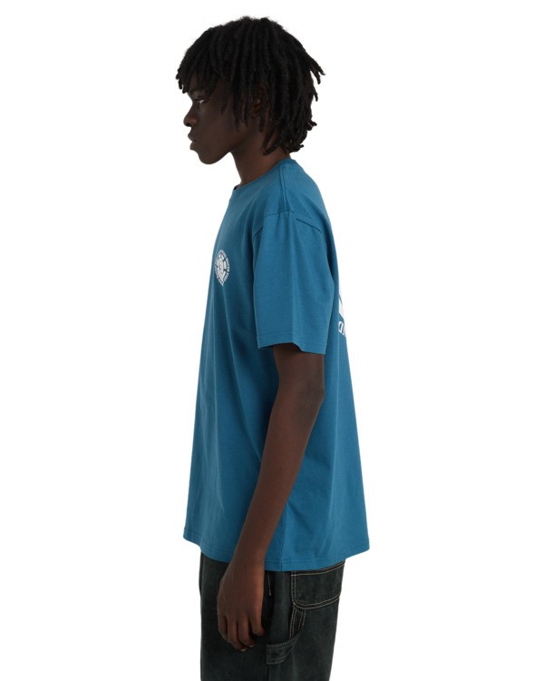 3 Seal Bp - Short Sleeve T-Shirt for Men Blue ELYZT00596 Element