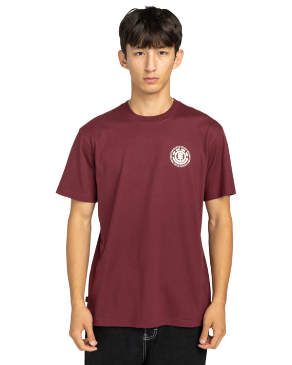 2 Seal Bp - Short Sleeve T-Shirt for Men Red ELYZT00596 Element