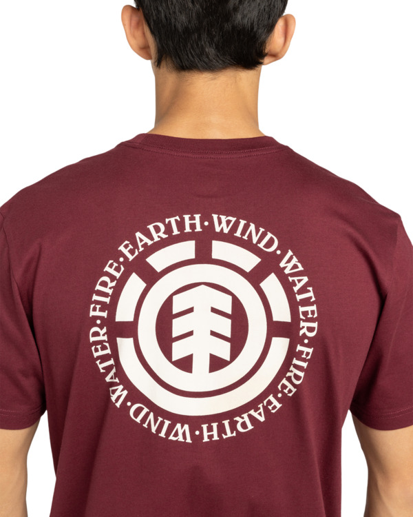 5 Seal Bp - Short Sleeve T-Shirt for Men Red ELYZT00596 Element