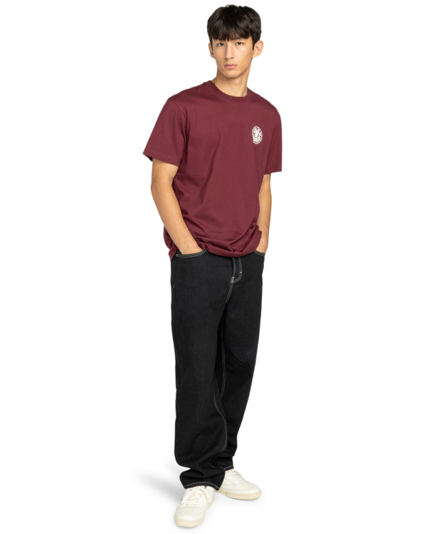 6 Seal Bp - Short Sleeve T-Shirt for Men Red ELYZT00596 Element