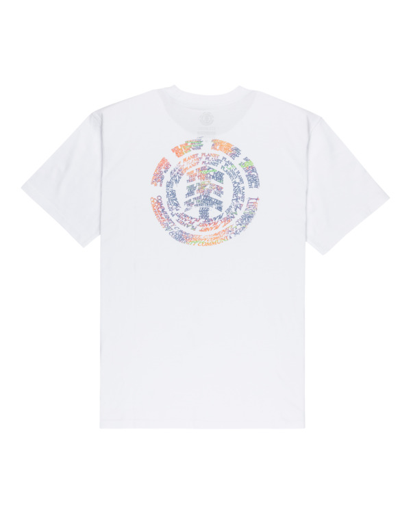 1 Tree Icon - T-Shirt à manches courtes pour Homme Blanc ELYZT00604 Element