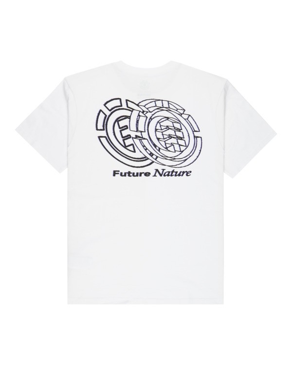 1 Future Nature - T-Shirt f&uuml;r M&auml;nner Weiss ELYZT00613 Element