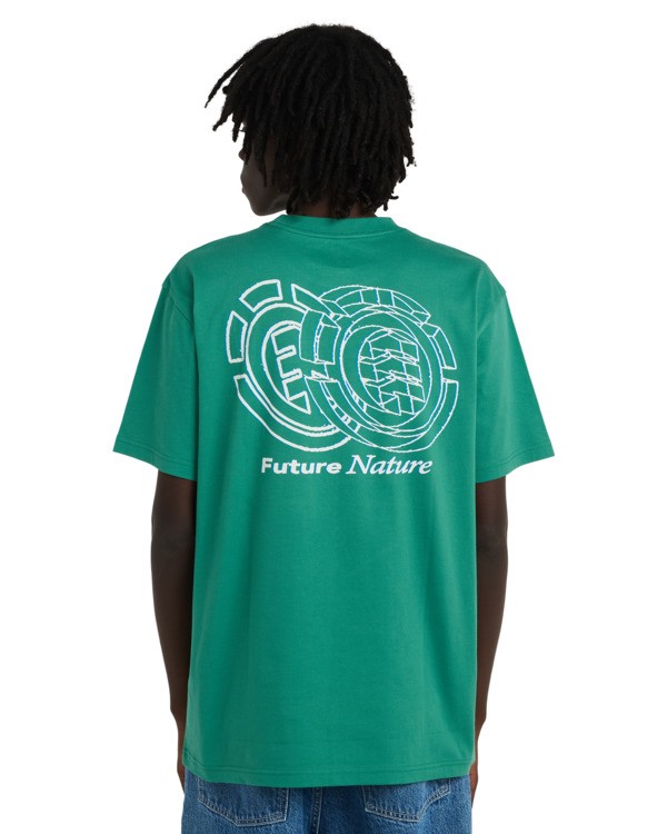 5 Future Nature - T-Shirt f&uuml;r M&auml;nner Gr&uuml;n ELYZT00613 Element