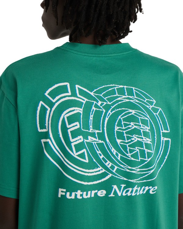 6 Future Nature - T-Shirt f&uuml;r M&auml;nner Gr&uuml;n ELYZT00613 Element