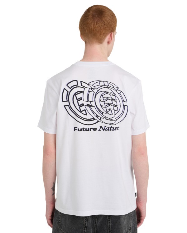 6 Future Nature - T-Shirt f&uuml;r M&auml;nner Weiss ELYZT00613 Element