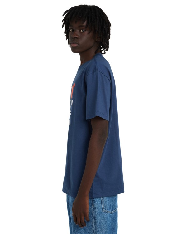 3 I Heart - Short Sleeve T-Shirt for Men Blue ELYZT00614 Element