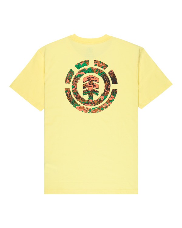 1 Swamps - Short Sleeve T-Shirt for Men Yellow ELYZT00621 Element