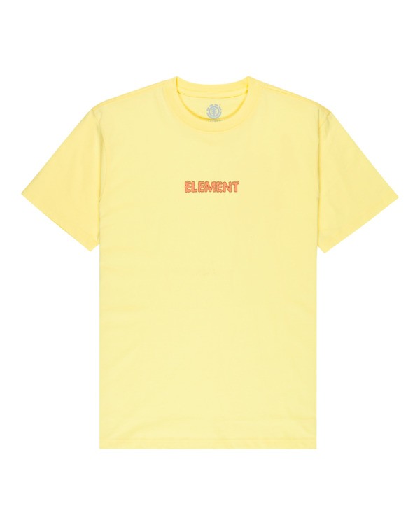0 Swamps - Short Sleeve T-Shirt for Men Yellow ELYZT00621 Element