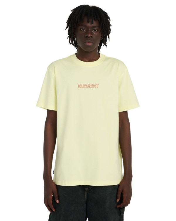 2 Swamps - Short Sleeve T-Shirt for Men Yellow ELYZT00621 Element