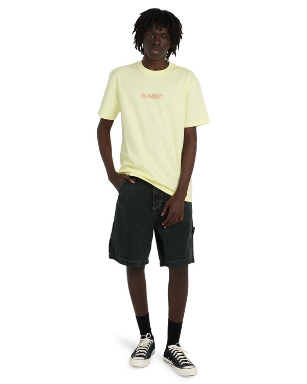 5 Swamps - Short Sleeve T-Shirt for Men Yellow ELYZT00621 Element