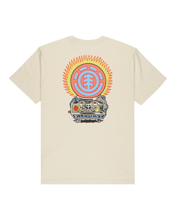 1 Fortune - Short Sleeve T-Shirt for Men Beige ELYZT00623 Element