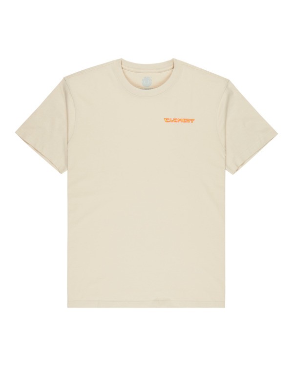 0 Fortune - Short Sleeve T-Shirt for Men Beige ELYZT00623 Element