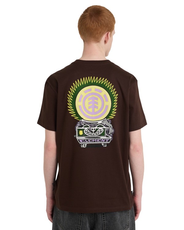 6 Fortune - T-Shirt f&uuml;r M&auml;nner Braun ELYZT00623 Element