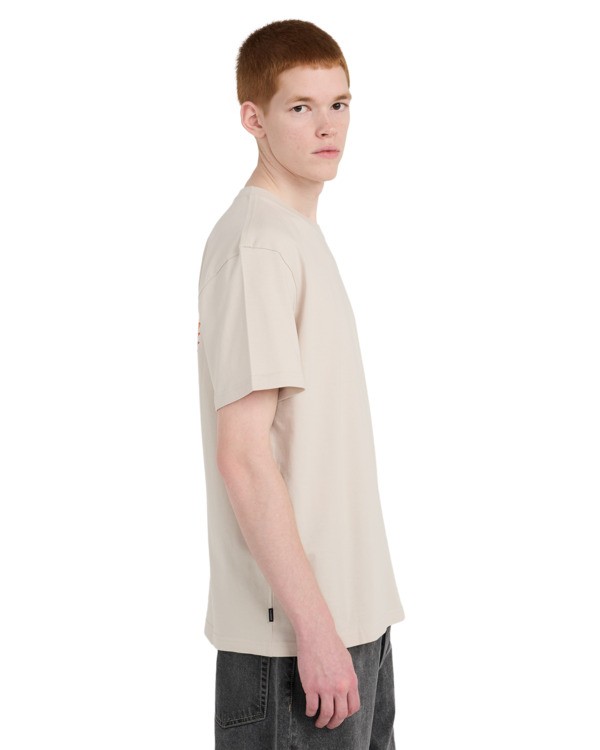 3 Fortune - Short Sleeve T-Shirt for Men Beige ELYZT00623 Element