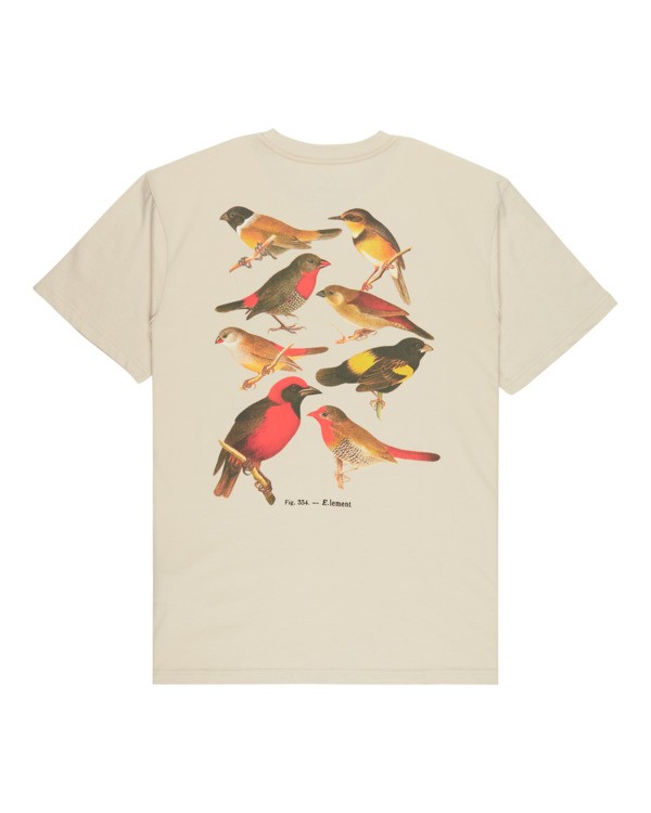 1 Orni - Short Sleeve T-Shirt for Men Beige ELYZT00626 Element