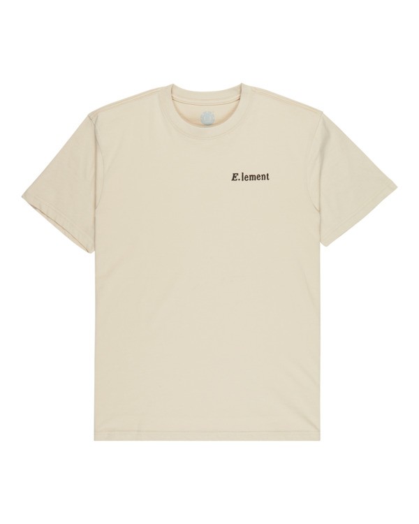 0 Orni - Short Sleeve T-Shirt for Men Beige ELYZT00626 Element