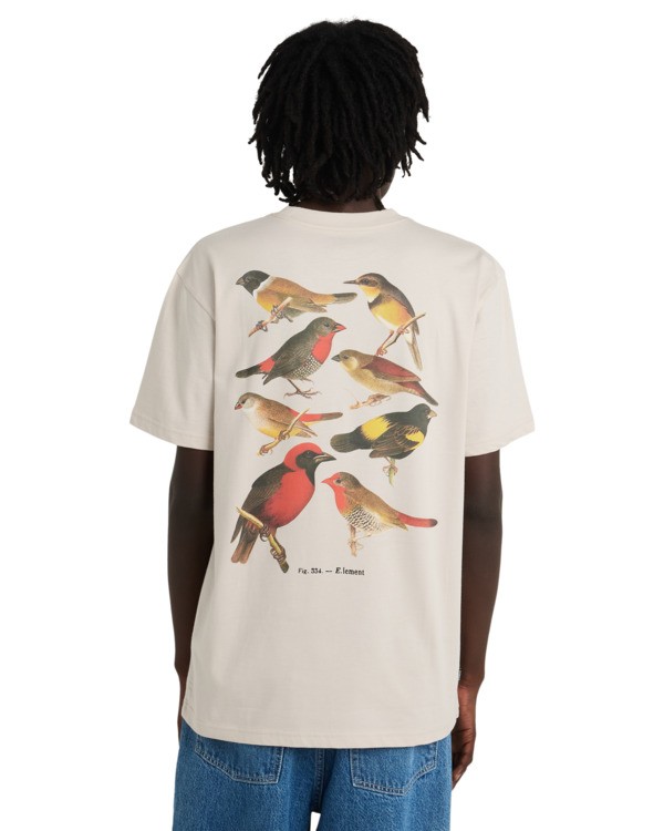 6 Orni - Short Sleeve T-Shirt for Men Beige ELYZT00626 Element