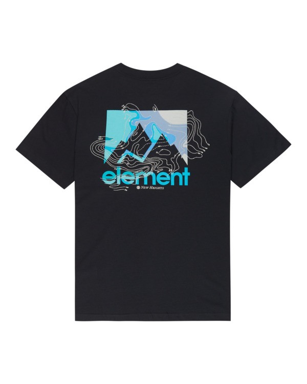 1 New Heights - Short Sleeve T-Shirt for Men Black ELYZT00627 Element