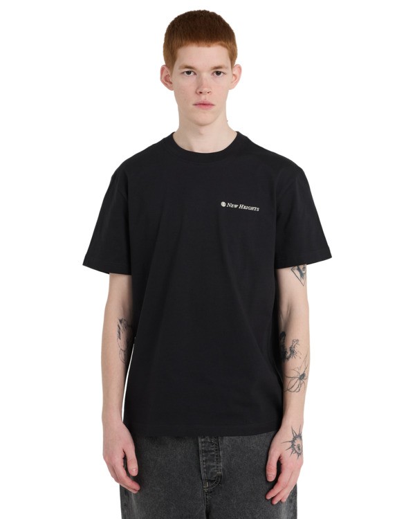 2 New Heights - Short Sleeve T-Shirt for Men Black ELYZT00627 Element