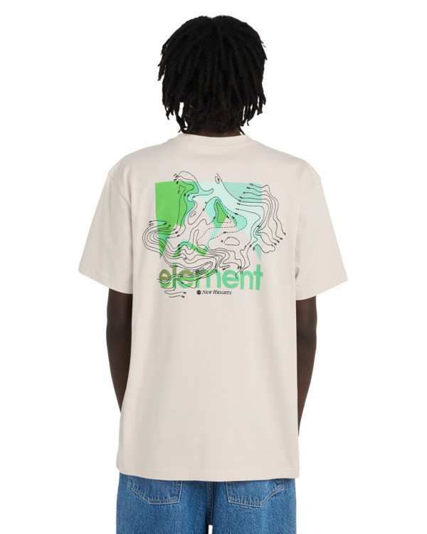 5 New Heights - T-Shirt f&uuml;r M&auml;nner Beige ELYZT00627 Element